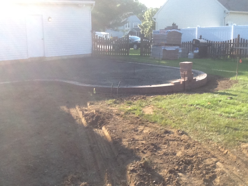 These are pictures of on of our patio installations from start to finish