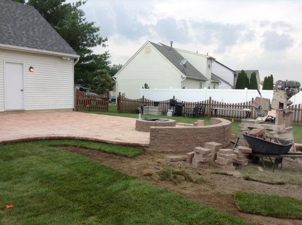 These are pictures of on of our patio installations from start to finish