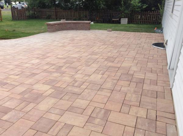 These are pictures of on of our patio installations from start to finish