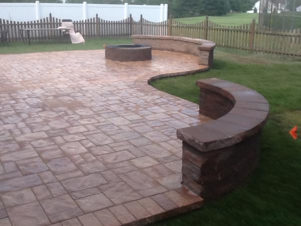 These are pictures of on of our patio installations from start to finish