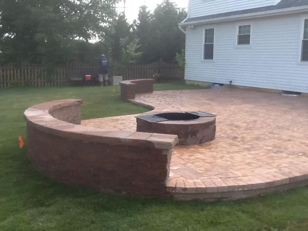 These are pictures of on of our patio installations from start to finish