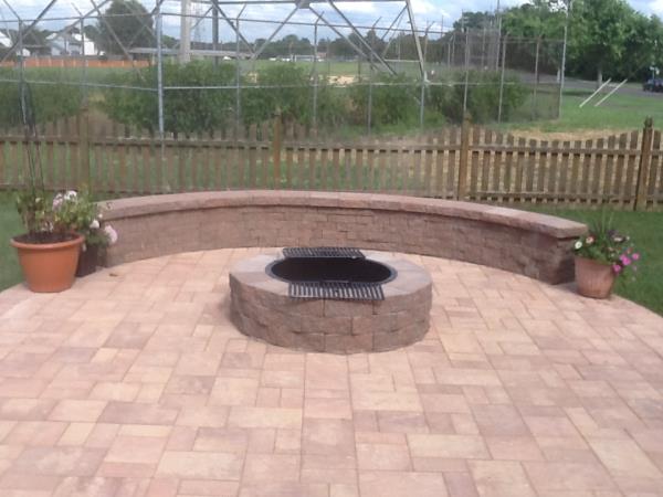 These are pictures of on of our patio installations from start to finish