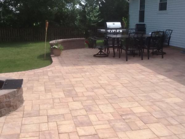 These are pictures of on of our patio installations from start to finish