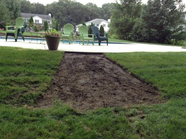 These photos are from the design and build of a boulder retaing wall and steps